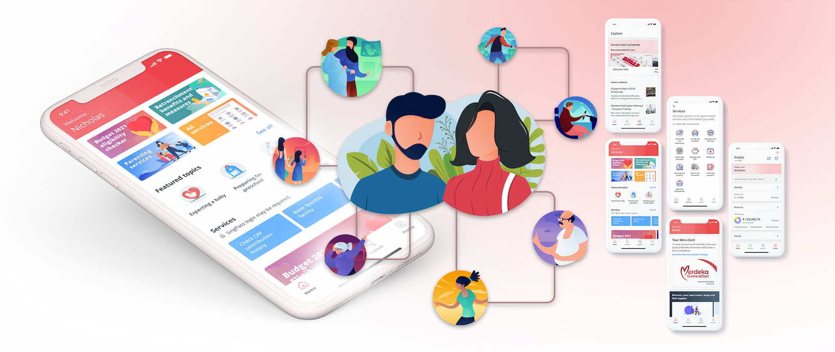 LifeSG government services mobile experience